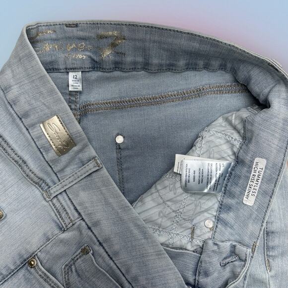 SEVEN 7 Women’s 12 TUMMYLESS HIGH RISE SKINNY Blue Jeans - Picture 4 of 4